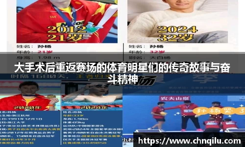 大手术后重返赛场的体育明星们的传奇故事与奋斗精神