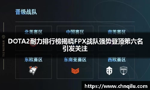 DOTA2耐力排行榜揭晓FPX战队强势登顶第六名引发关注