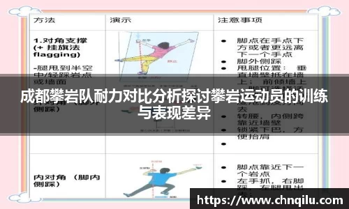 成都攀岩队耐力对比分析探讨攀岩运动员的训练与表现差异
